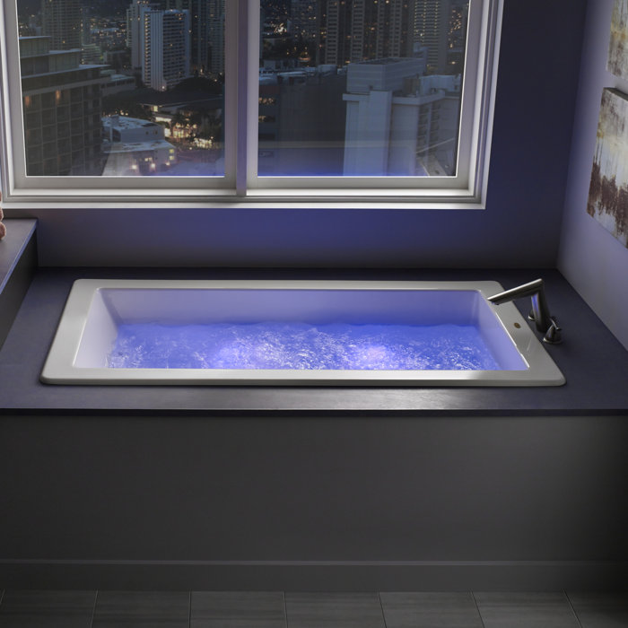 JACUZZI® Elara® 60" x 42" Drop in/Undermount Soaking Bathtub Wayfair